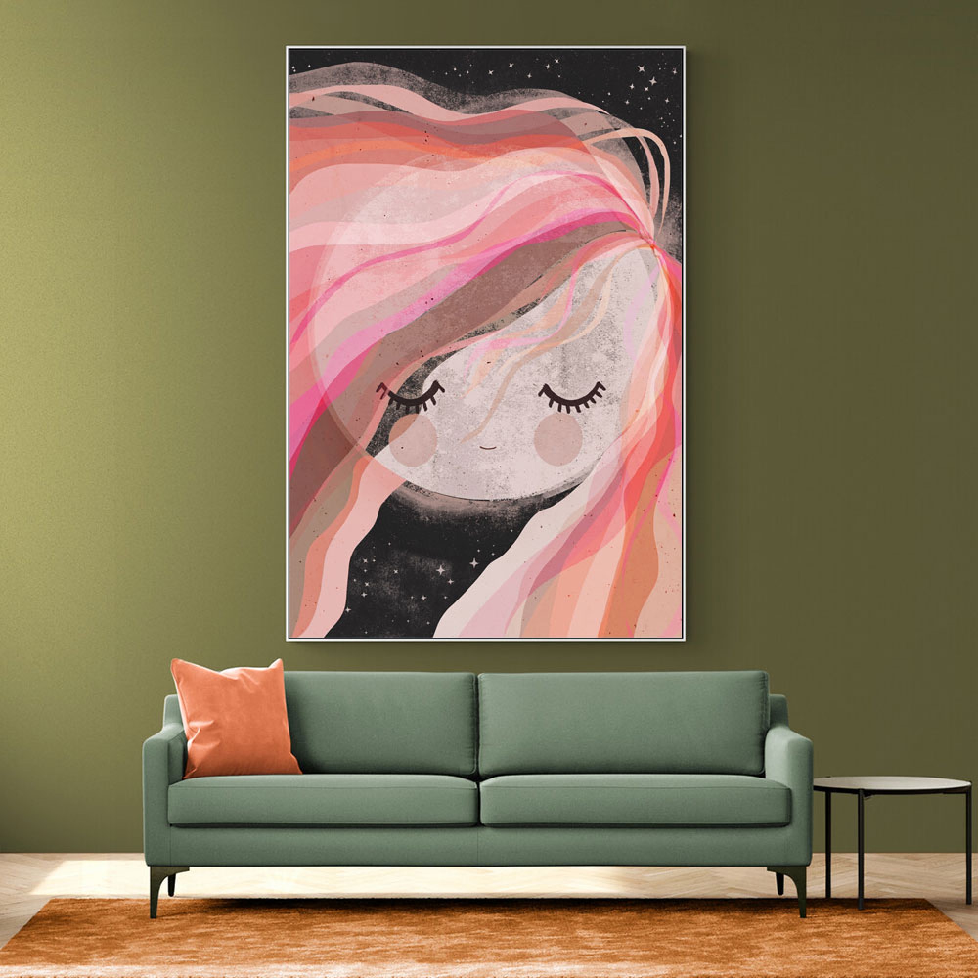 Moon Girl Wall Art